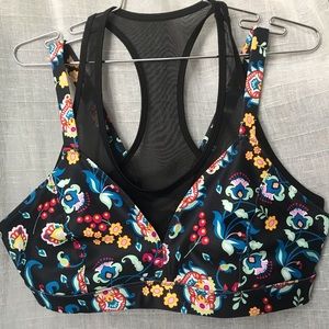 Joy Lab folk floral print sports bra size  XL